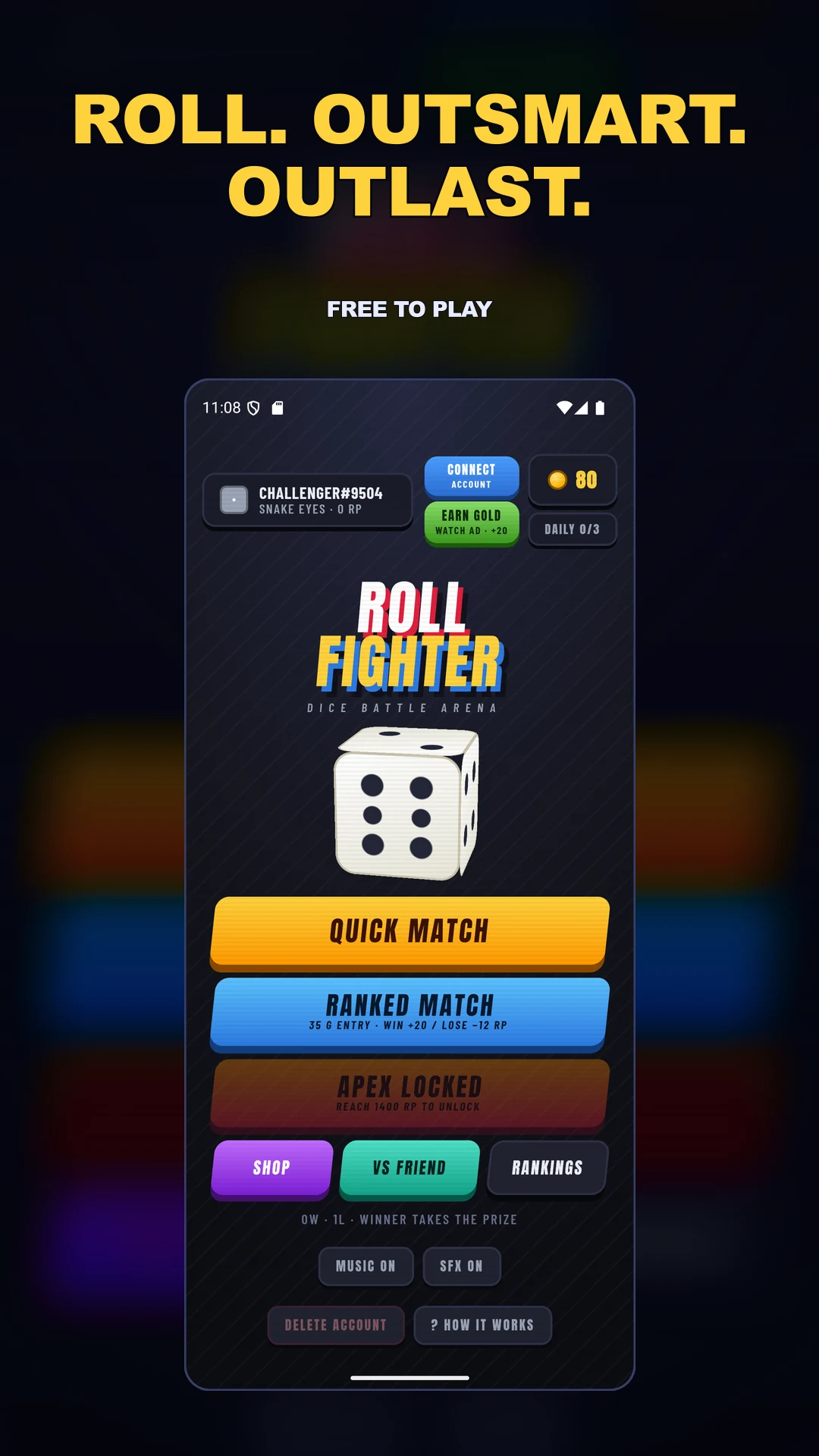 Roll Fighter: Dice Battle screenshot